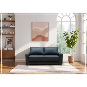 Klaussner Beltoni Leather Sleeper Sofa with Easy Lift Mechanism