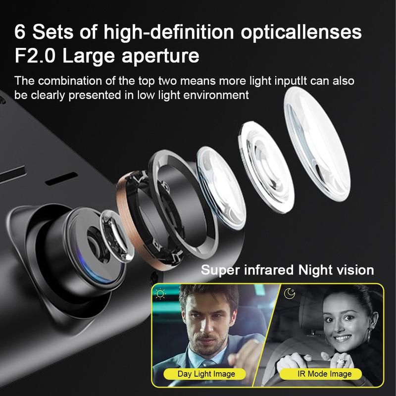 【Clearance Sale】4 Lens Car DVR | 1080P HD & Wide-Angle Night Vision | G-Sensor & Loop Recording — All-in-One Driving Recorder Set. dash dash cam front dashcam Camera shop camaras rear built-in Touch Dual MagSafe video hour park