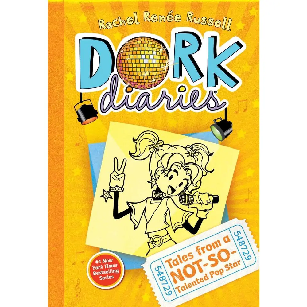 USED Book - Dork Diaries 3: Tales from a Not-So-Talented Pop Star by Russell, Rachel Renée (Hardcover) - english