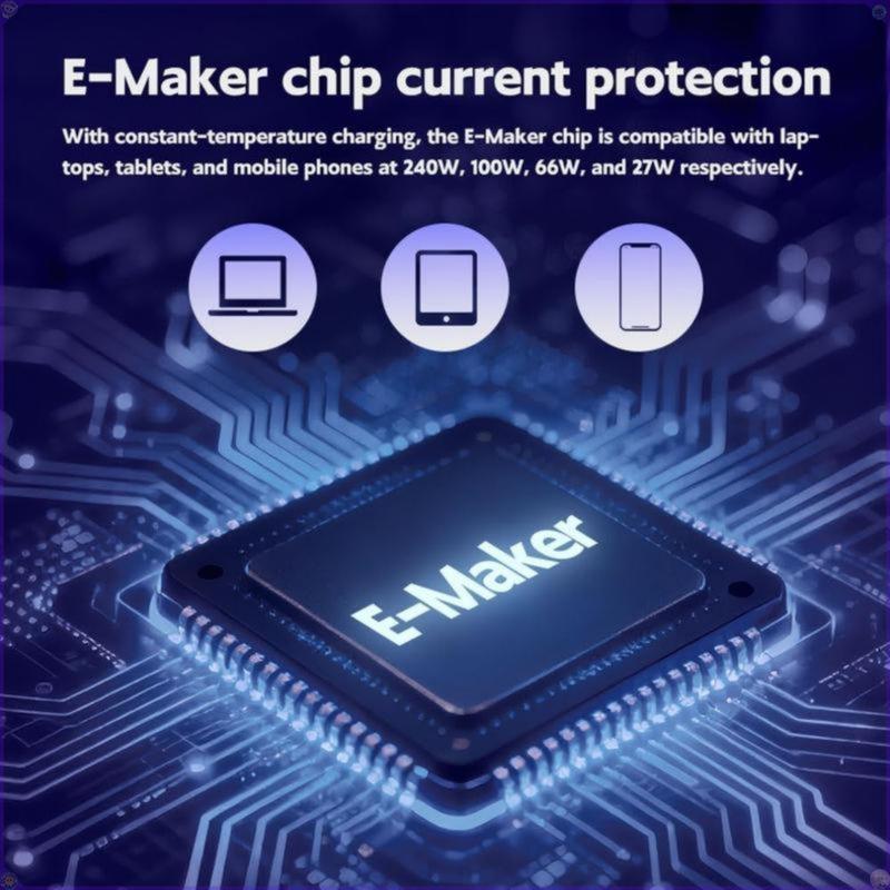 2026 NEW Type-C Charging port Invisible Holder Charger Cable with Stand 240w Super Fast Charging 2-in-1 Cord & Phone Stand for Gaming Office Car Travel Compatible with iPhone Samsung Type-C