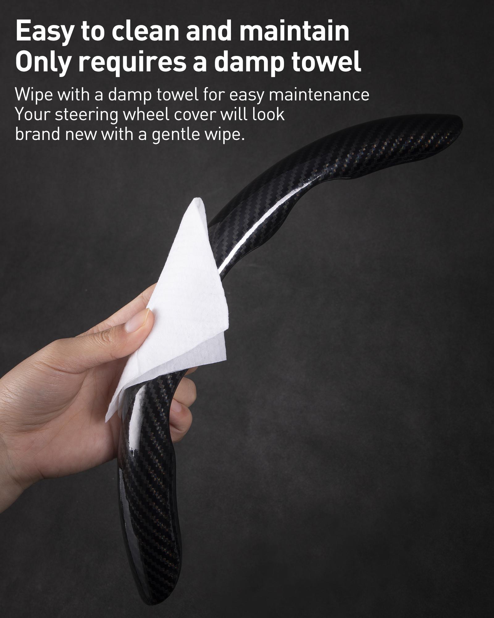 Car Steering Wheel Cover, Non slip Design Steering Wheel Protector, Universal Car Steering Wheel Cover for 15 Inch, Decor Gadgets, Car Accessories, Men Gifts, Car Essentials, Vehicle, for Racing anti slip sport all season use