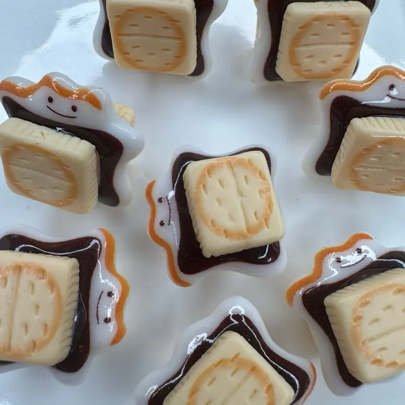 Cute 3D S’more resin charm food charm for craft diy 10pc