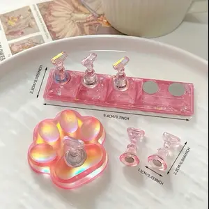 Soporte para tips”, “Base de práctica de uñas”, “Nail tip holder”, “Soporte magnético”.