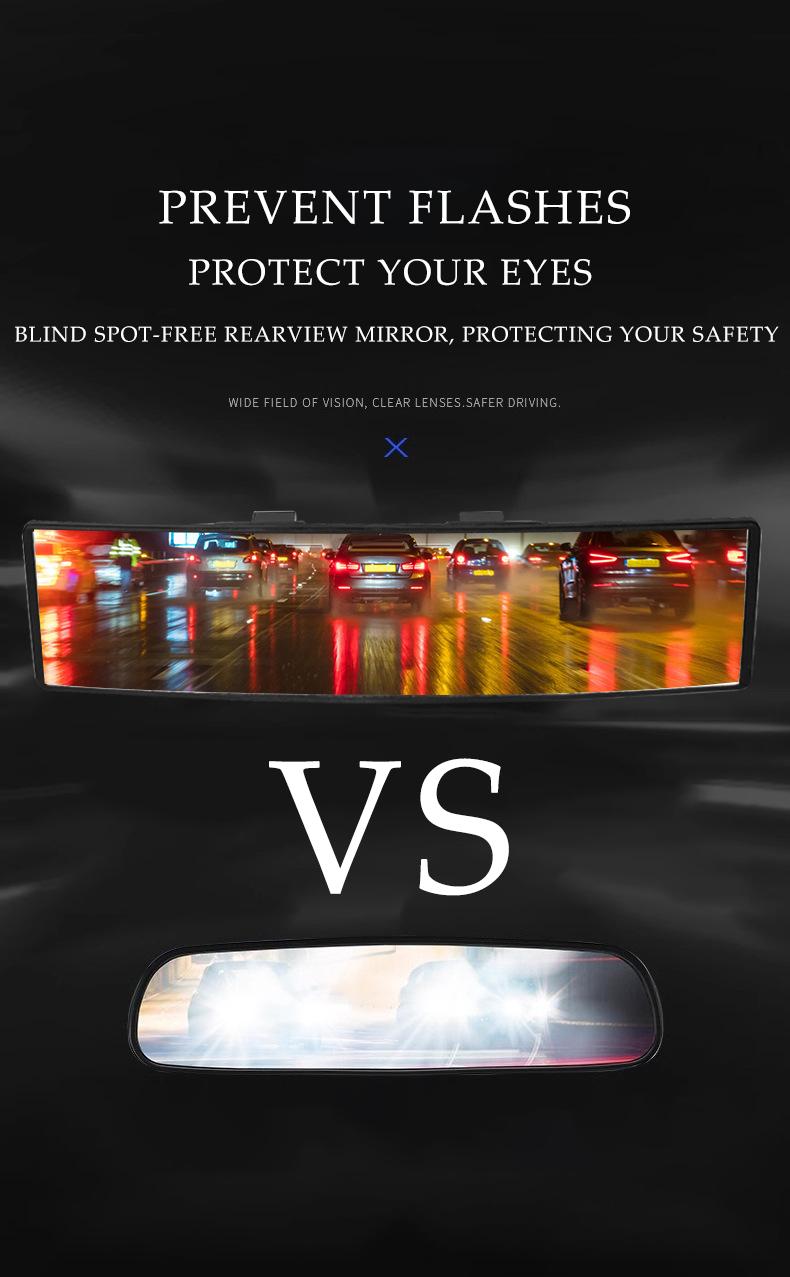 Universal 11.81 Inch Panoramic Convex Real View Mirror for Car SUV Trucks Reversible Passengers High-Quality Glass Anti-Fall Design Easy Install Rearview Mirror with Elastic Snap Safe and Firm Universal 11.81 Inch Panoramic Convex Real View Mirror for Car SUV Trucks Reversible Passengers High-Quality Glass Anti-Fall Design Easy Install Rearview Mirror with Elastic Snap Safe and Firm