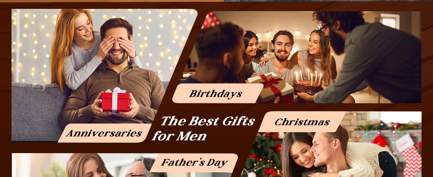 Rechargeable Whiskey Smoker Kit 2026 Upgraded - 4 Light Modes & 6 Wood Chips, No Butane, Valentine's Day Gift Birthday Gift for Dad Husband, Bourbon Old Fashioned Cocktail Accessories for Men