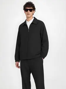 Men’s Casual  , Vintage Solid Color, Lightweight Long-Sleeve Business Outerwear zip men softshell black essential notch lapel anorak jacket shell distressed bomber polyester clothes outdoor coat neuter