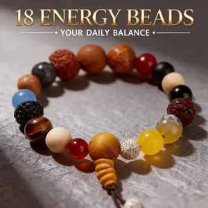 18 Beads 18 Blessings Bracelet Buddhist Blessed Tibetan Bracelet for Protection Perfect Couples Best Friend Bracelet Daily Energy Reset