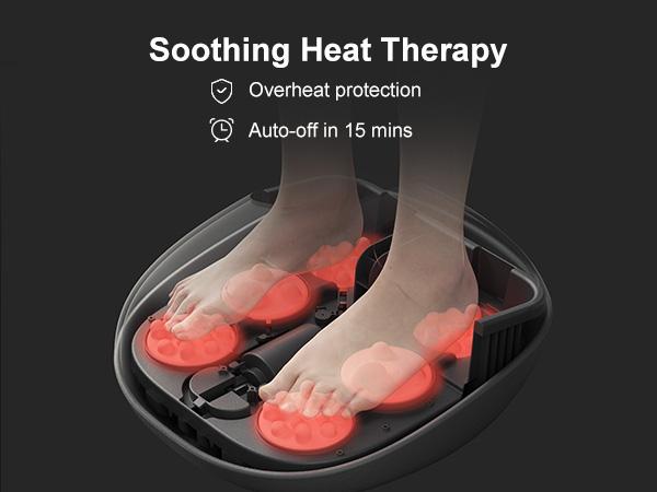 Foot Massager Machine with Heat, Gifts for Women Men,  Deep Kneading Massage,  Multi-Level Settings for Home, Office Use Relaxing Comfort