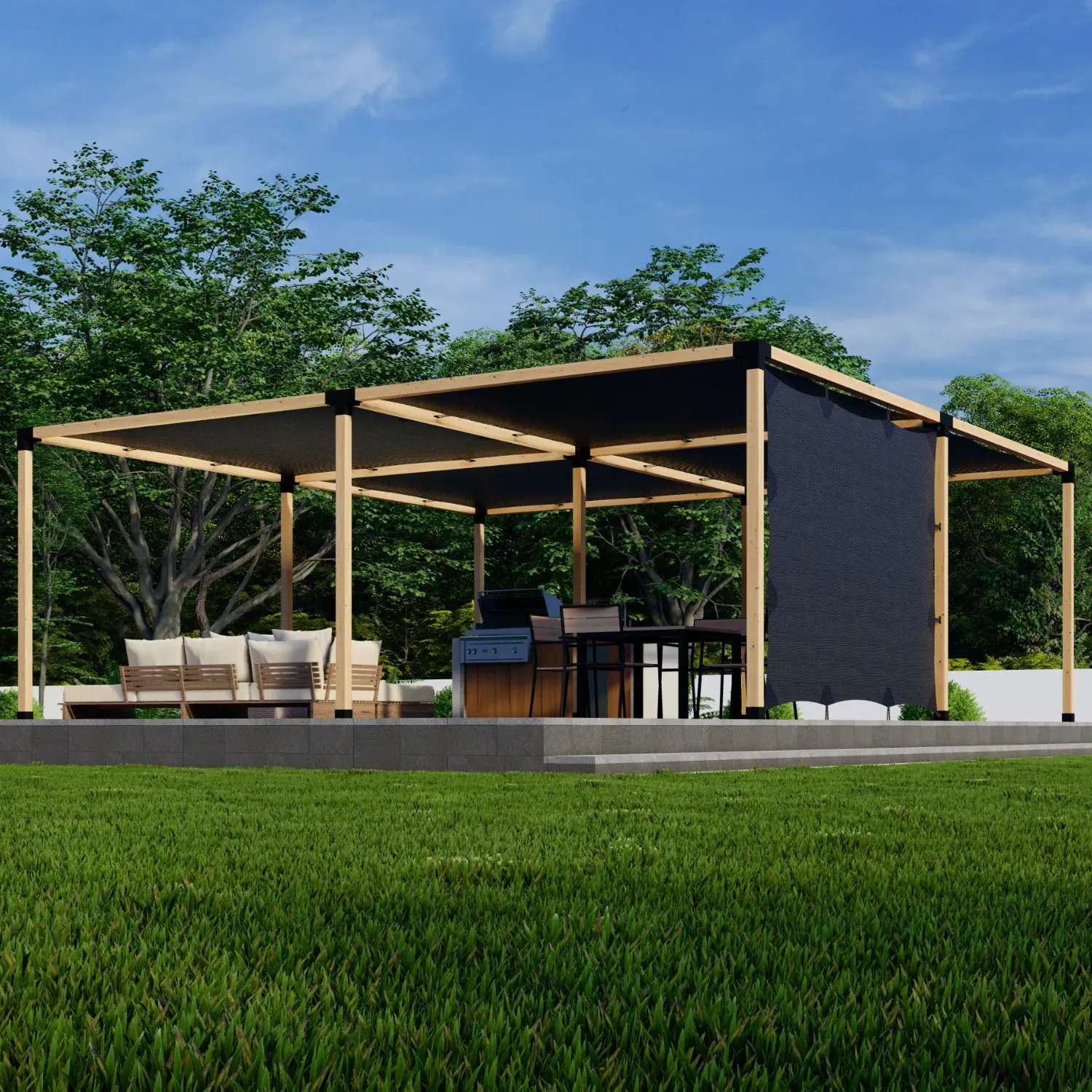Pergola / Privacy Screen / Roof Canopies Combo Kit