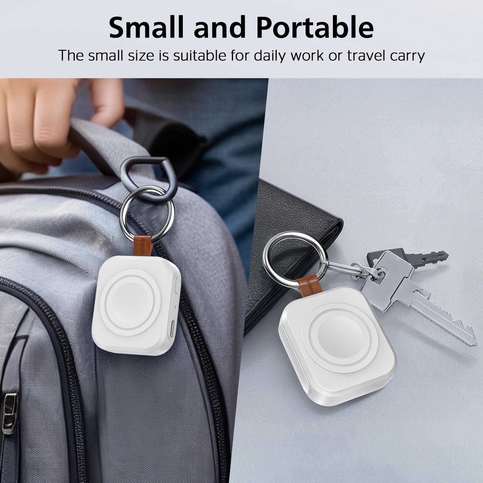 Magnetic Watch Charger Compatible with Apple Watches, Wireless Portable Charging Solution, 1200mAh Fast Charge, Smartwatch Travel Essential