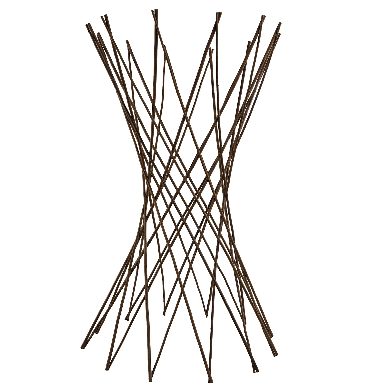 Expandable Wooden Trellis Tower, Garden Plant Support & Plant Cage for Climbing Plants, 48"/60" Height