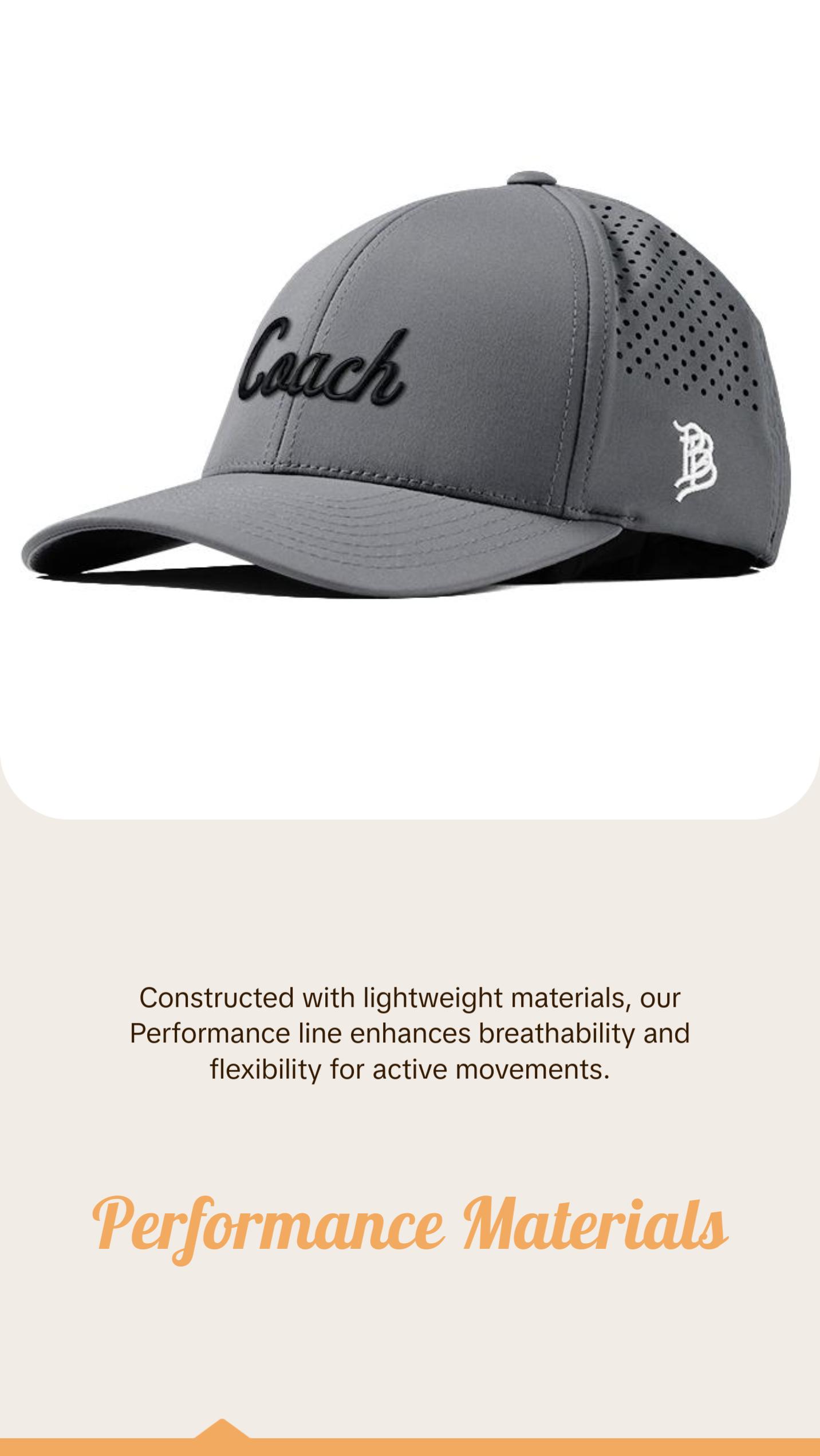 Coach Curved Performance (Black Script)