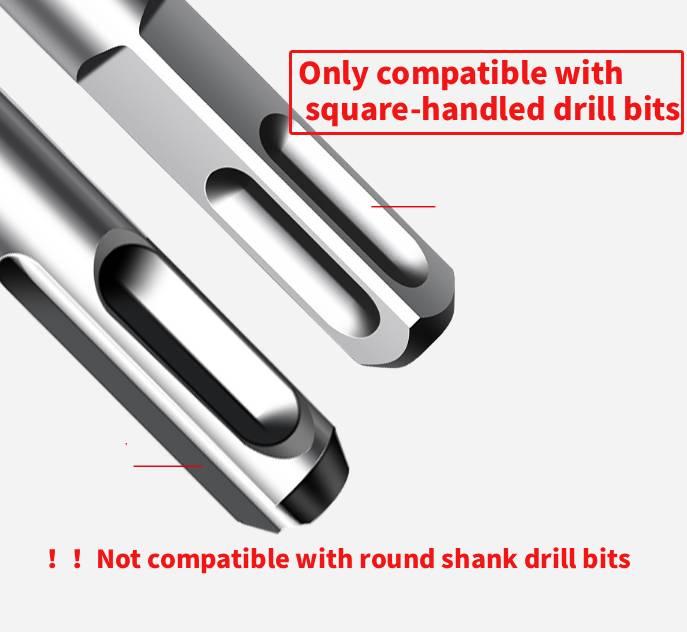 SnapFixMate Electric Hammer to Drill Converter, Electric Wrench Adapter, Impact Wrench to Electric Hammer Adapter, Drill Wrench to Hammer Conversion Conversion Adapter, Air Hammer Socket Adapter,Suitable for square shank drill bit,TikTokShopBlackFriday