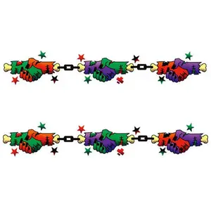 Halloween Frankenstein Monster Tattoo Bracelet for Kids - Graveyard Grip Temporary Tattoo Bands