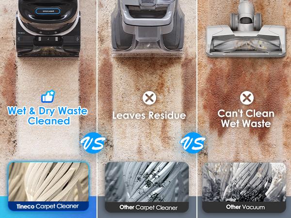 Tineco CARPET ONE Cruiser Smart Carpet Cleaner with Self-Cleaning FlashDry Technology 167℉ PowerDry 130W Suction for Deep Cleaning of Carpets & Upholstery