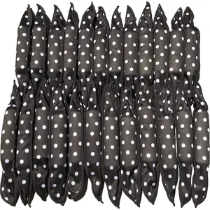 40 Pieces Soft Curling Sleep-In Over-Night Hair Rollers for Long Hair — Pillow Sponge Rollers for a Curly Hairstyle