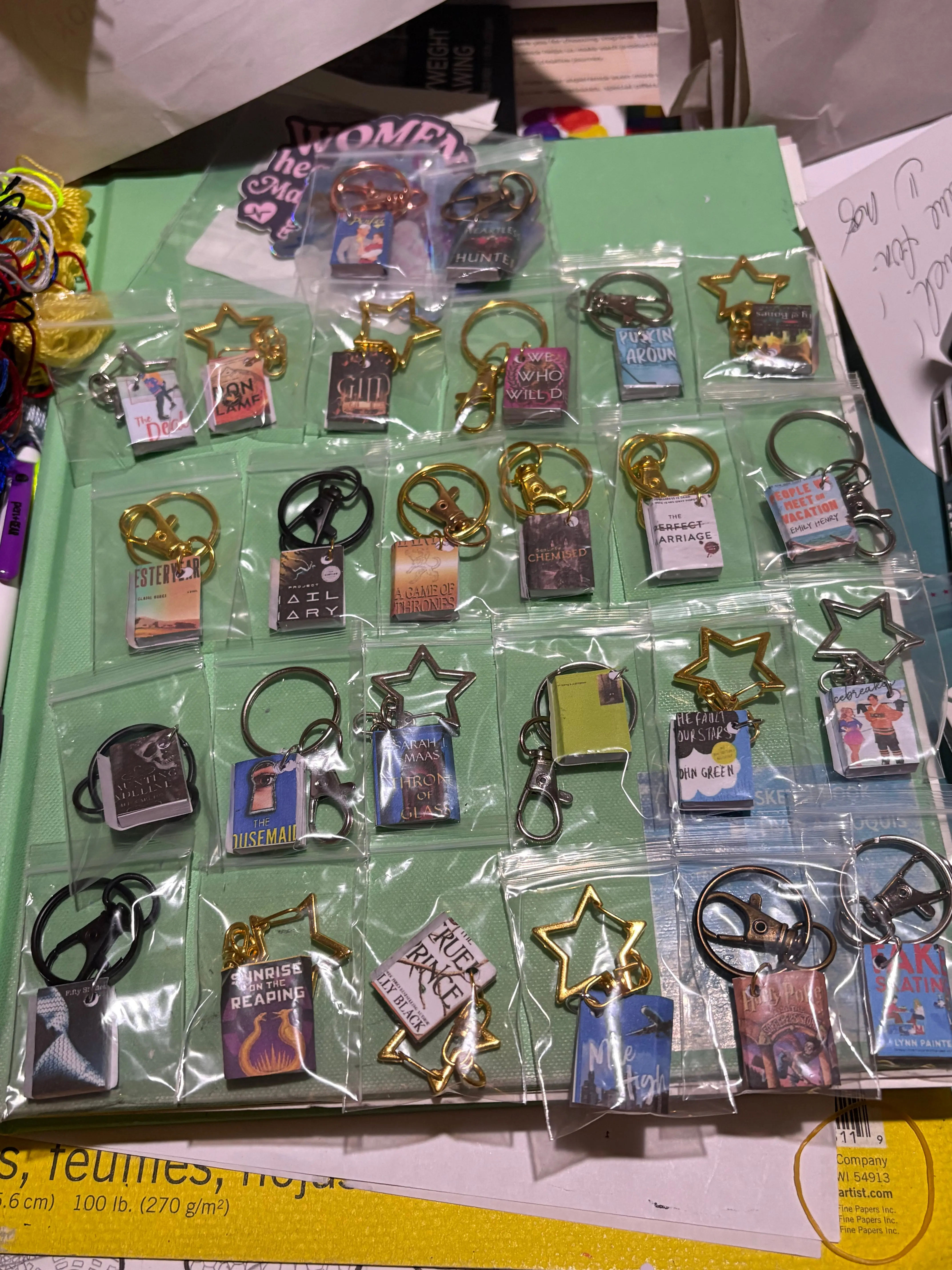 Book Charm Keychains