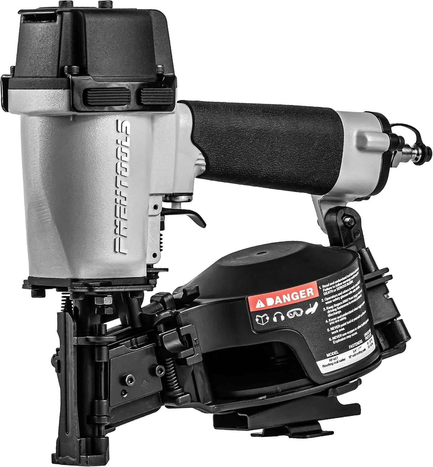 PneuTools RF45T Coil Roofing Nailer, Coil Nailer for 3/4"-1 3/4" Nails