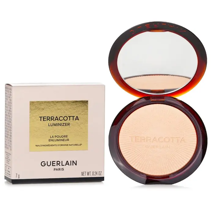 Guerlain Terracotta Luminizer Beauty Powder - Argan Oil Infused, #00 Cool Ivory, Radiant Makeup Powder, 7g/0.24oz