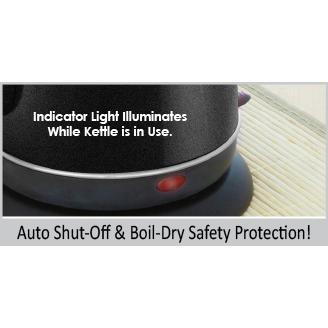 Stainless Steel (Plastic Free) Ryder Ekettle™ Electric Water Kettle (32 Oz.)