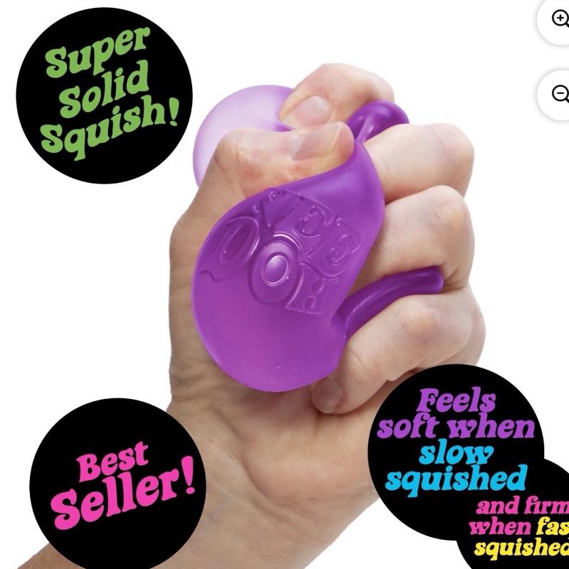 NeeDoh Nice Cube – Sensory Fidget Toy with Super Solid Squish, Stretchable Stress Relief, One Random Color