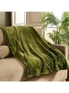 Concierge Collection Faux Fur Throw