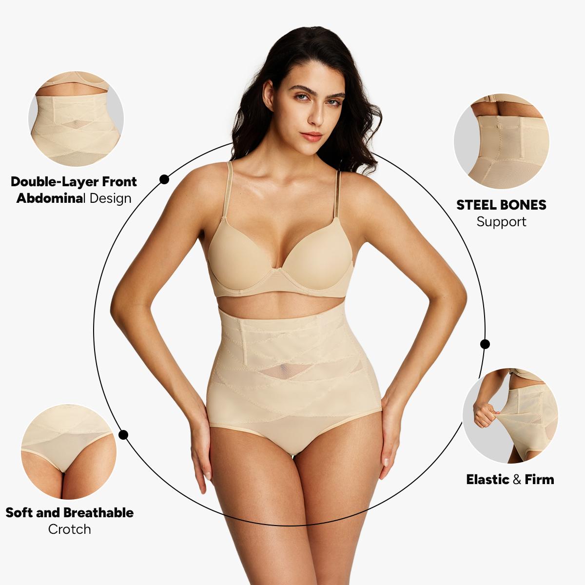 【Livestream Only】Nebility Women's Mesh Breathable Shapewear Underwear Shorts Comfort Womenswear High Stretch Girdle Hip Lift Compression Minimalist Basic
