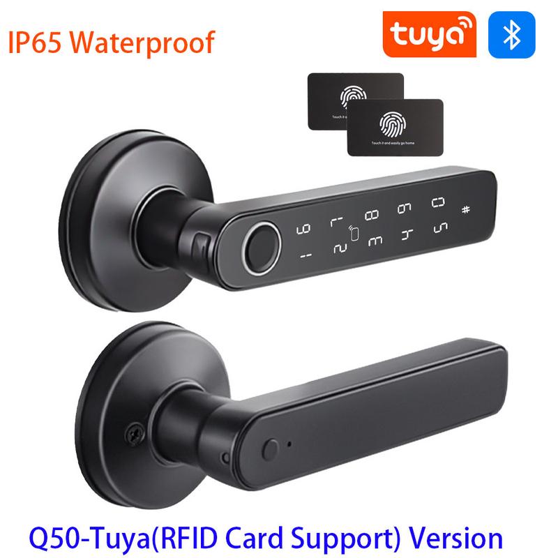 TTLock/tuya APP Smart Fingerprint Lock password code Door Lock Bluetooth Biometric fingerprint lock Electronic Handle Lock TTLock/tuya APP Smart Fingerprint Lock password code Door Lock Bluetooth Biometric fingerprint lock Electronic Handle Lock