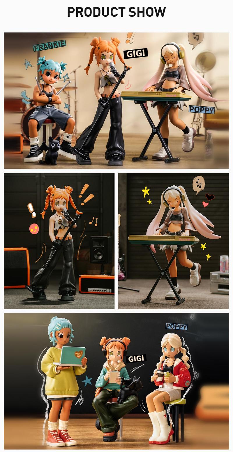 POP MART Peach Riot Rise Up Series Figures, Blind Box POP MART Peach Riot Rise Up Series Figures, Blind Box