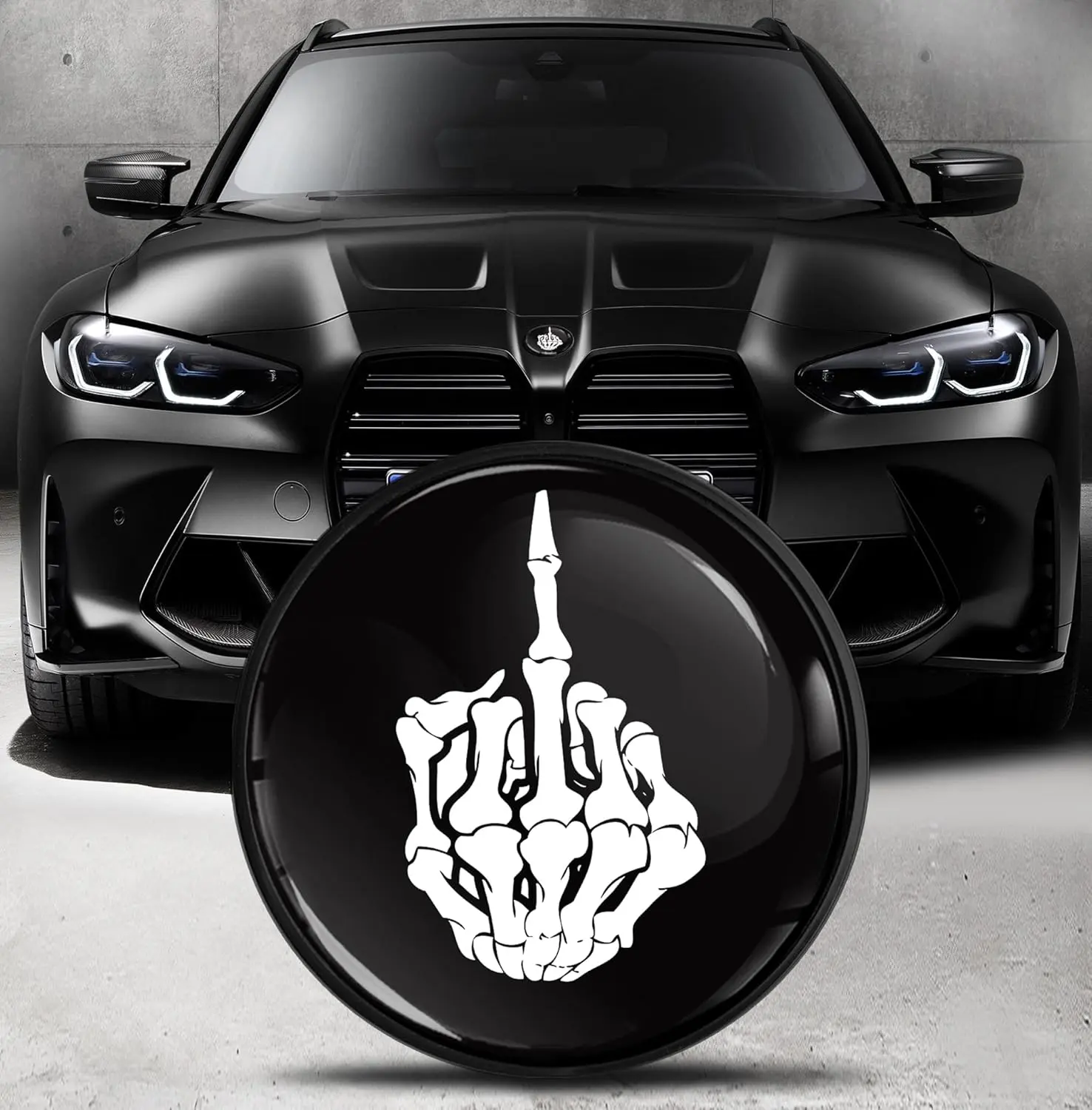 Vehicle-Specific Direct Fit BMW Replacement Emblem Badge Logo (82mm, Part 51148132375) for Front/Hood Tuning, Compatible with 330i, 135is, 318i, 320i, 760Li, EO 19, Front/Hood/Trunk