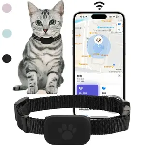 Mini Bluetooth GPS Pet Tracker for Dogs & Cats – Lightweight Collar Locator with Movement Alerts