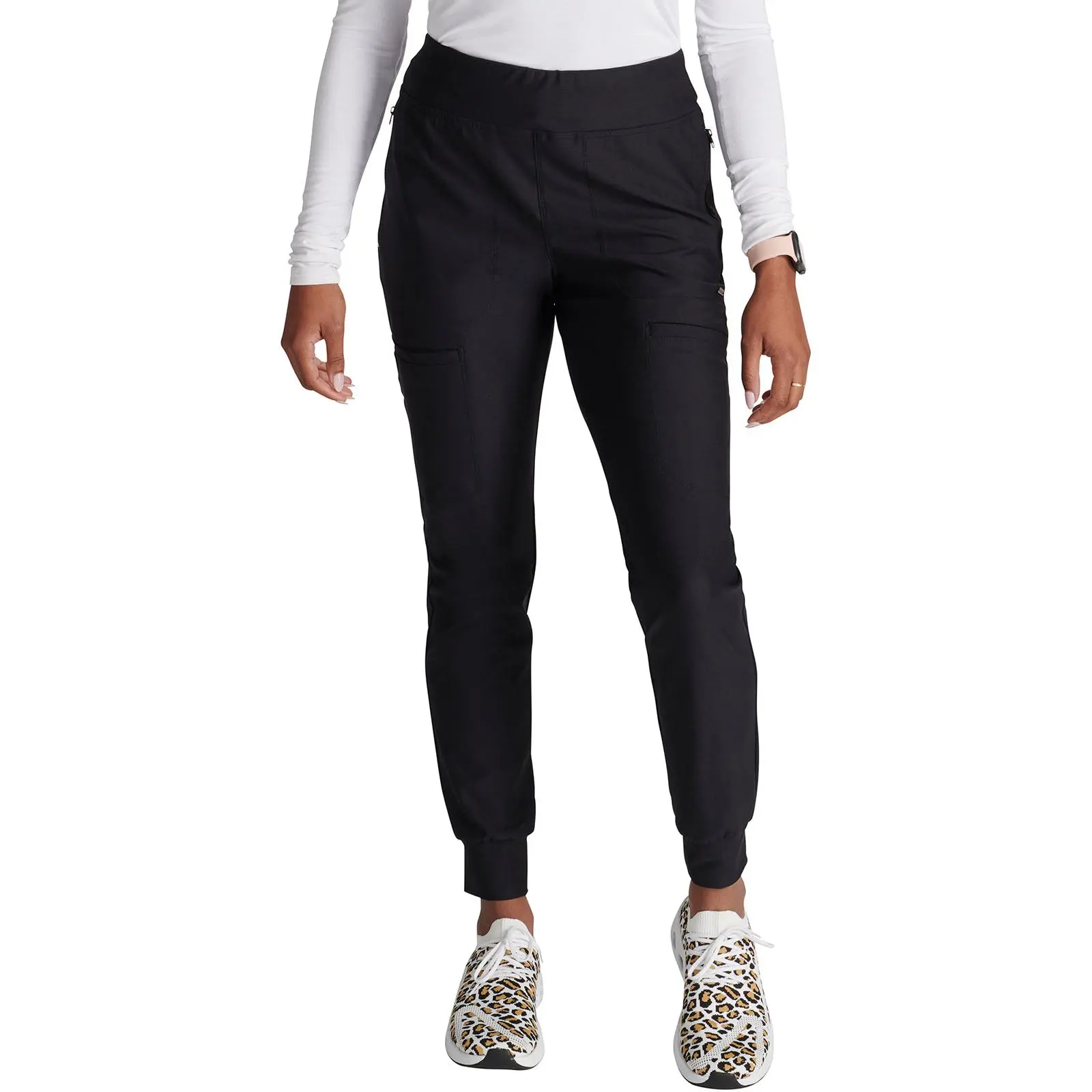 Cherokee Form Tall Mid Rise Tapered Leg Jogger Scrub Pants