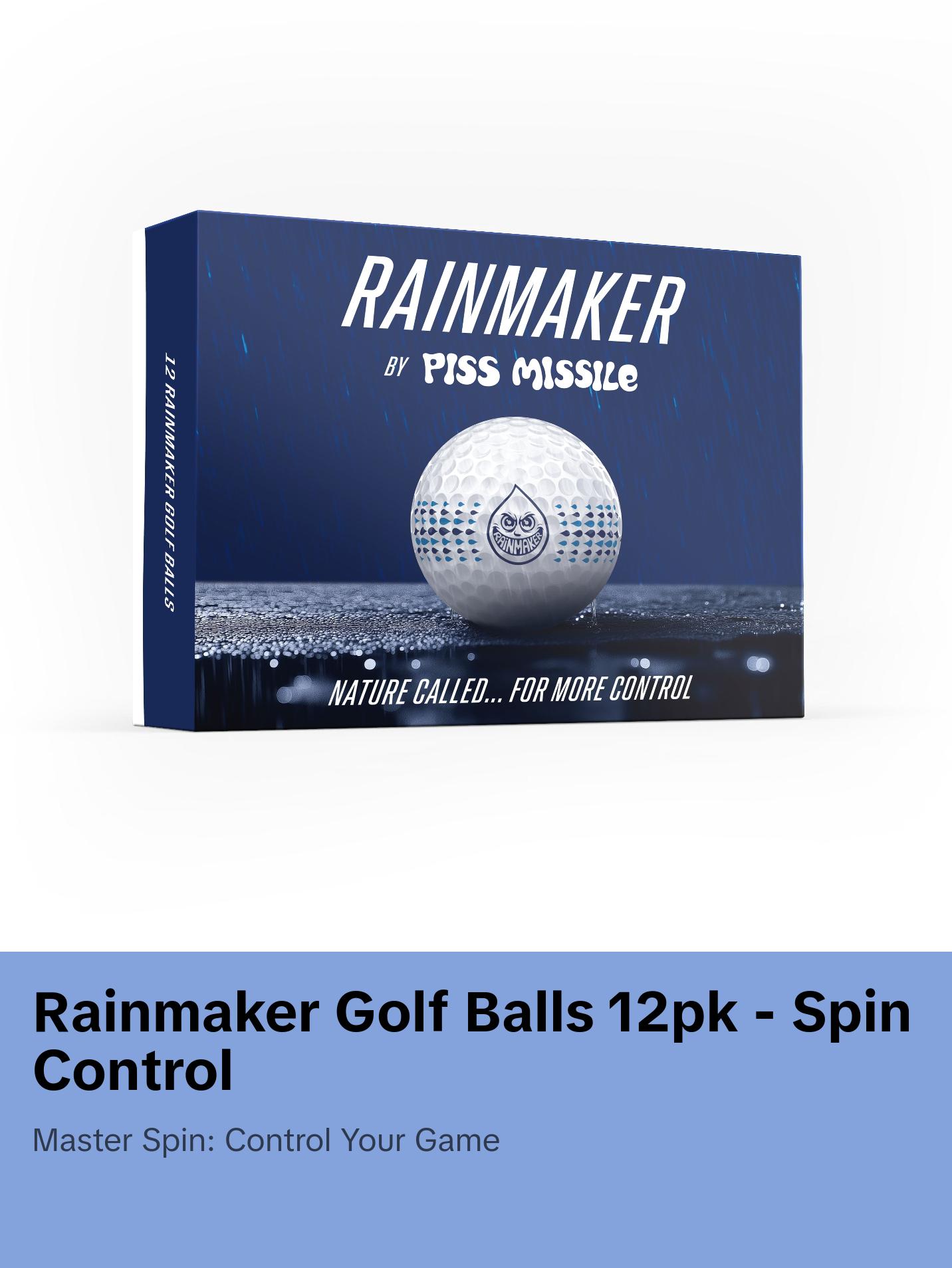 RAINMAKER GOLF BALLS 12pk- ultimate spin control