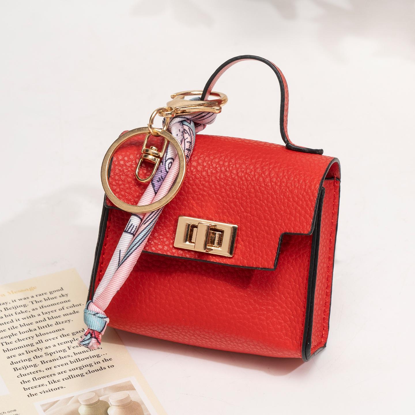 Mini Square Bag Pendant Keychain - High Quality Leather with Colorful Strap, Cute Car Keychain & Bag Charm Accessory.#backtoschool#sohochic Mini Square Bag Pendant Keychain - High Quality Leather with Colorful Strap, Cute Car Keychain & Bag Charm Accessory.#backtoschool#sohochic