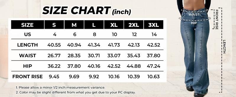 EMMIOL Women's Bootcut Stretch Jeans Flare Mid-High Waisted Stretchy Straight Leg Denim Pants with Seamed Front Loose Fit Trendy Style EMMIOL Women's Bootcut Stretch Jeans Flare Mid-High Waisted Stretchy Straight Leg Denim Pants with Seamed Front Loose Fit Trendy Style