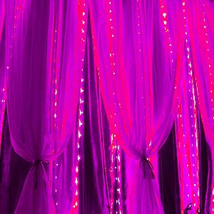 Brightown 16 brilliant colors and 3 colored lights - 250 LEDs 9.8 X 8.8 feet fairy light string, 7 modes flashing lights with remote control, background wall hanging drip lights for bedroom backyard Halloween Christmas decoration Lighting