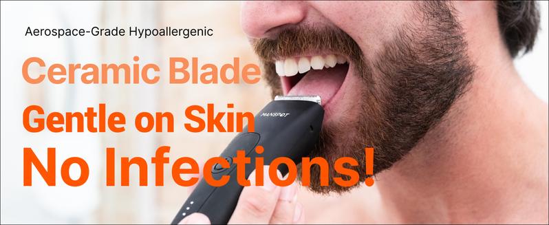 Manspot LADYSPOT4 in 1 Electric Bodyandwomen Hair Shaver - Groin Hair Trimmer, Ball Trimmer for Men with Replaceable Ceramic Blade Heads, USB Recharge, 90 Minutes Shaving,Waterproof, Safe & Gentle Trimming, Quick Gifts