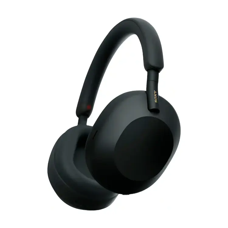Sony WH-1000XM5 Over Ear Active Noise Cancellation Headphones - Bluetooth Smart Wireless, Fast Charge, Airplane/Traffic Noise Blocking, Long-Lasting Batteries, Black