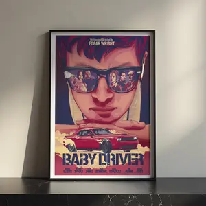 Baby Driver Poster Wall Art For Modern Home Decor Living Room Office Bedroom