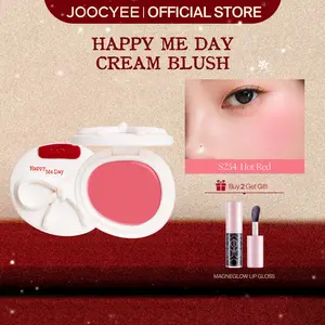 JOOCYEE Cream Blush, Glossy, Creamy Texture, Cream, High Coverage, Easyto Blend, Long Lasting, No Creasing, No Caking, Compact, Cute, Fun, Travel-Friendly, Beginner-Friendly, Party MakeupGift, Valentines Day Gift, New Year