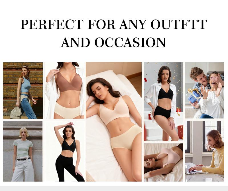 XWB Jelly Bra Girlfriend Comfortable Bra, Full Cup Design, Lift up Bra, High Comfort, No Steel Rim, Soft Pads, Leopard Pattern Bra, Seamless T-shirt, Deep V Daily Bra, Breathable and Elastic, Suitable for Daily Wearing