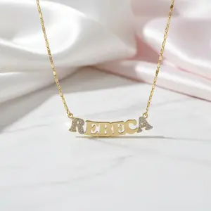 Iced Out Bling Custom Name Necklace