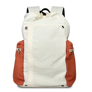 Jusenda Fashion Lightweight Orange White Casual Tennis Backpack Basketball Bag,Sporty Backpack-All In Motion,Spring