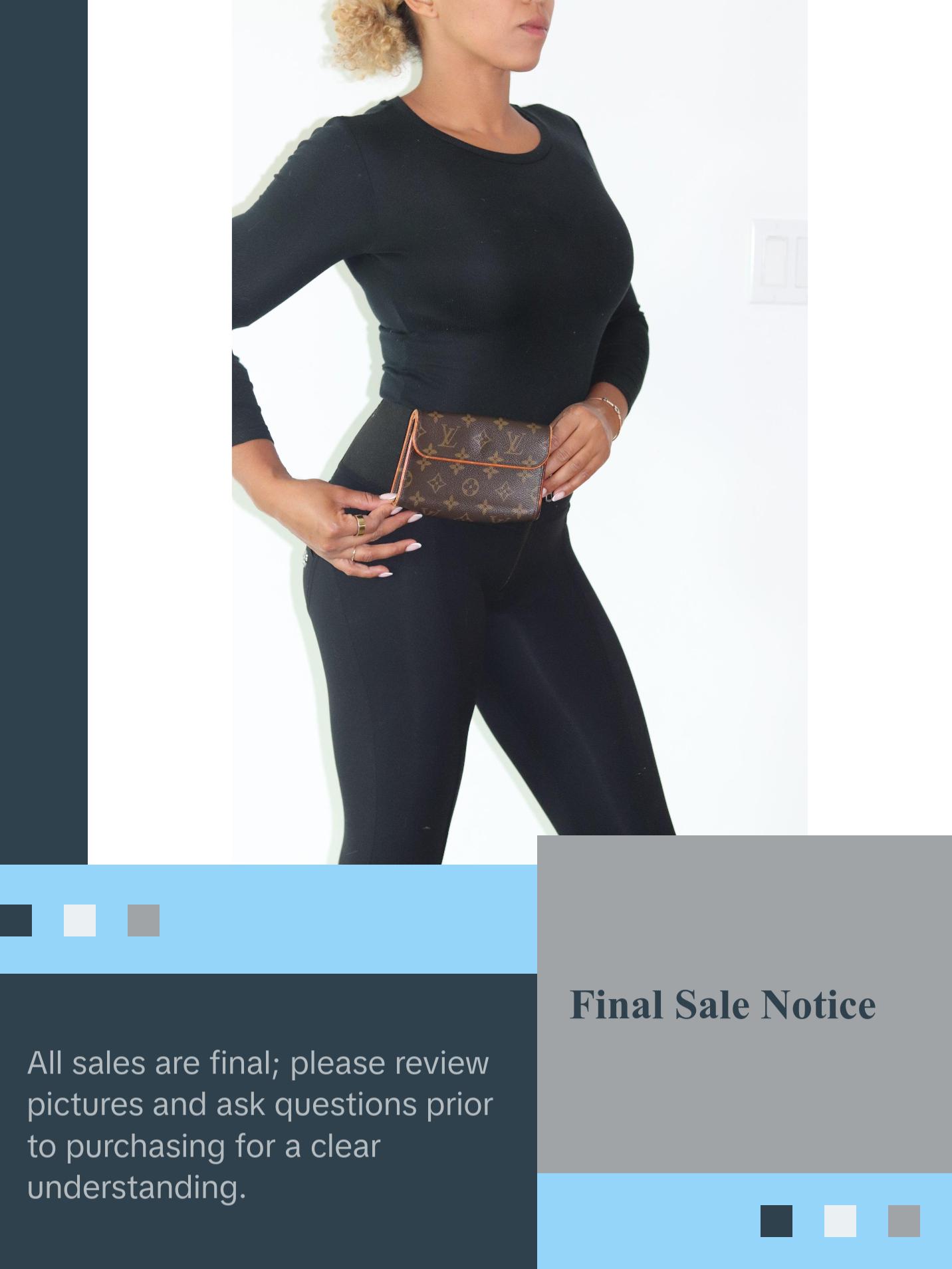 Pre-owned Louis Vuitton Leather belt bags Monogram Pochette Florentine Belt Bag