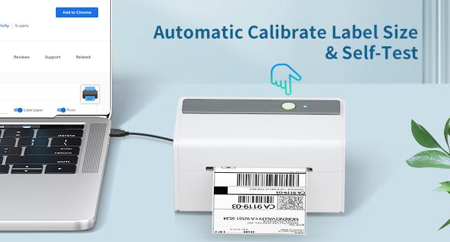 JADENS Bluetooth Thermal Label Printer -Wireless Shipping Label Printer for Small Business & Package Compatible with iPhone, iPad, Mac, Windows, Android, 4x6, Label Maker