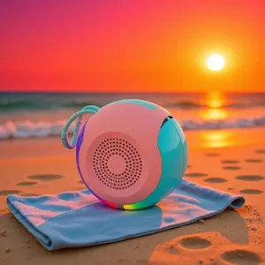 Portable Wireless  Bluetooth Speaker,HIFI Stereo Sound Subwoofer with RGB Colorful LED Lights,USB Rechargeable Speaker For Parties, Travel, Home, ,Thanks giving Christmas New Year Gifth,Christmas Gift,New Year Gifts Audio