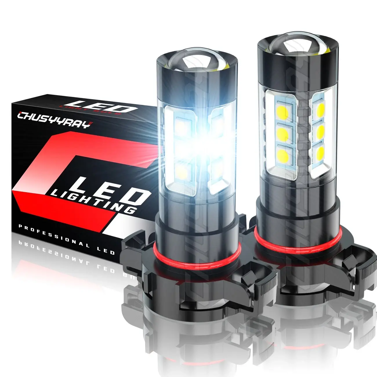 2Pcs 5202 LED Fog Light Bulbs Kit 6000K for Chevy Silverado 1500 2500 3500 2007-2015