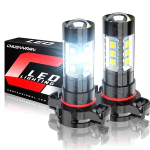 2Pcs 5202 LED Fog Light Bulbs Kit 6000K for Chevy Silverado 1500 2500 3500 2007-2015