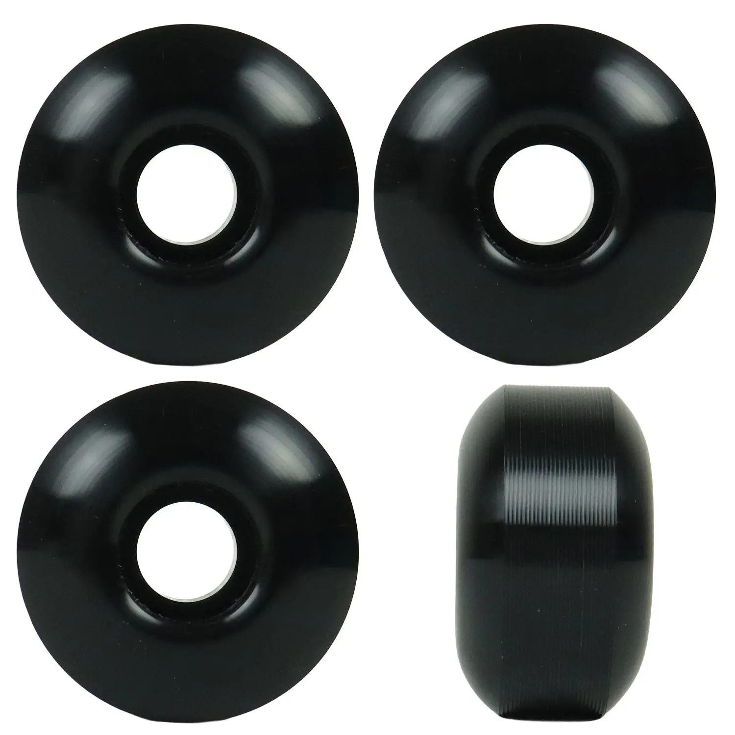 Skateboard Wheels 52mm x 31mm High Rebound 99A Black