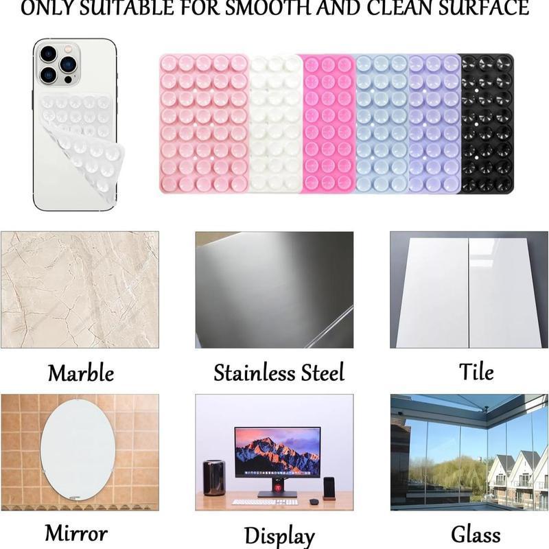 Magnetic Suction Cup Phone Mount | Detachable Suction Phone Grip | Hands-Free MagSafe Suction Mount for Phone Accessories Metal NO-Stick Hot Pink.Phone Accessories for iPhone & Android